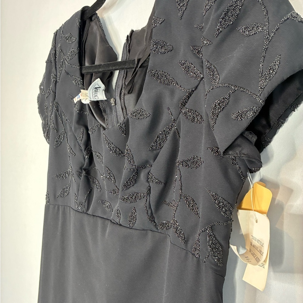 NEW IMAGE Elegant Black Evening Dress Size 12 NWT - Picture 2 of 8